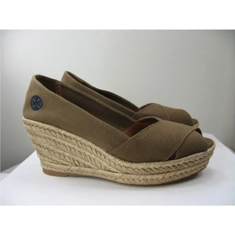 Tory Burch shoes - Filipa Criss Cross Espadrille Platform Wedge Pump - Filipa Criss Cross Espadrille - Olive, Manufacturer: Olive (UPC: 885427999379) 3