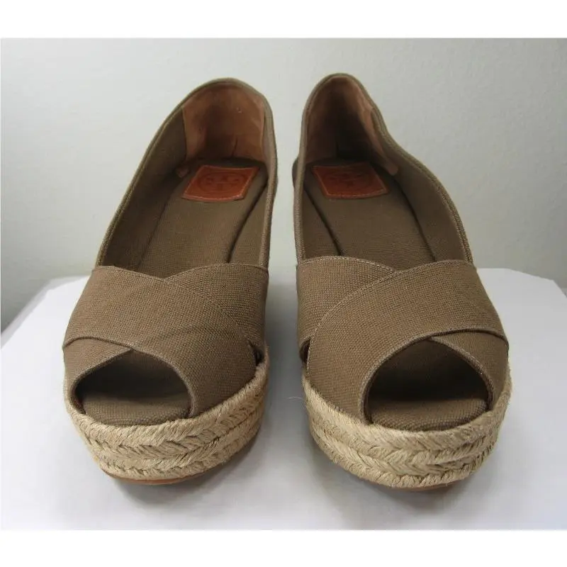 Tory Burch shoes - Filipa Criss Cross Espadrille Platform Wedge Pump - Filipa Criss Cross Espadrille - Olive, Manufacturer: Olive (UPC: 885427999379) 5