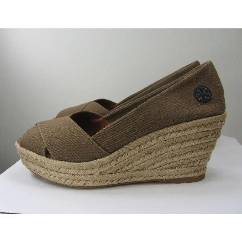 Tory Burch shoes - Filipa Criss Cross Espadrille Platform Wedge Pump - Filipa Criss Cross Espadrille - Olive, Manufacturer: Olive (UPC: 885427999379) 6