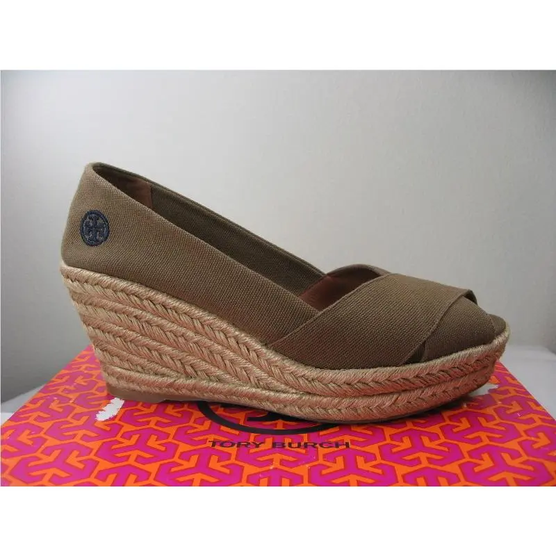 Tory Burch shoes - Filipa Criss Cross Espadrille Platform Wedge Pump - Filipa Criss Cross Espadrille - Olive, Manufacturer: Olive (UPC: 885427999379) 1