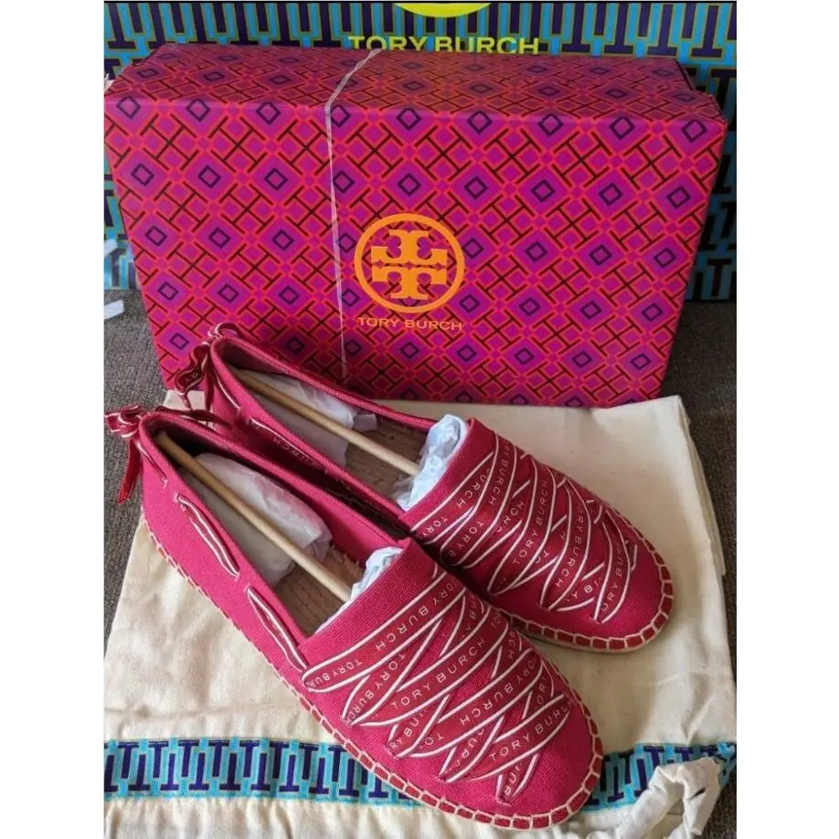 Tory Burch shoes - Tory Burch Logo - Logo - brilliant red/ pink azalea 1