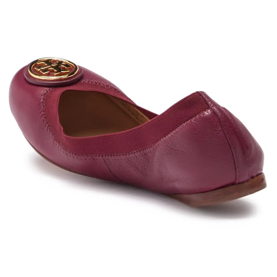 Tory Burch shoes - Tory Burch Caroline 2 Ballet Flat - Cabernet/Gold Logo, Manufacturer: Cabernet/Gold Logo (UPC: 190041614455) 1