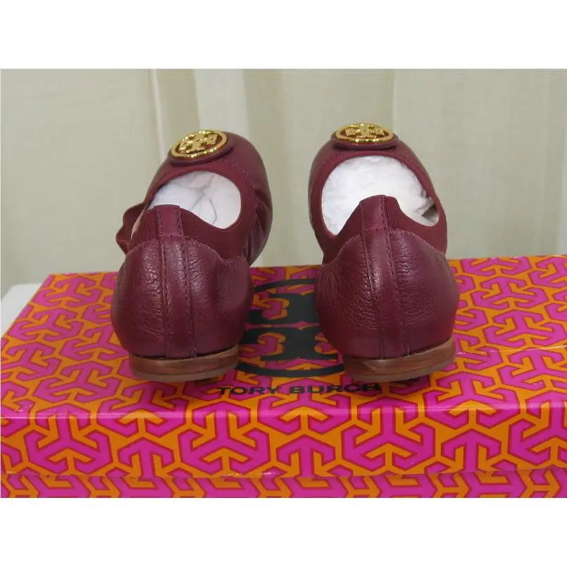 Tory Burch shoes - Tory Burch Caroline 2 Ballet Flat - Cabernet/Gold Logo, Manufacturer: Cabernet/Gold Logo (UPC: 190041614455) 8
