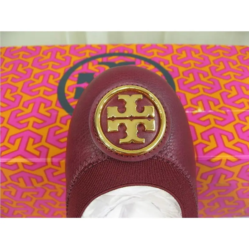 Tory Burch shoes - Tory Burch Caroline 2 Ballet Flat - Cabernet/Gold Logo, Manufacturer: Cabernet/Gold Logo (UPC: 190041614455) 6
