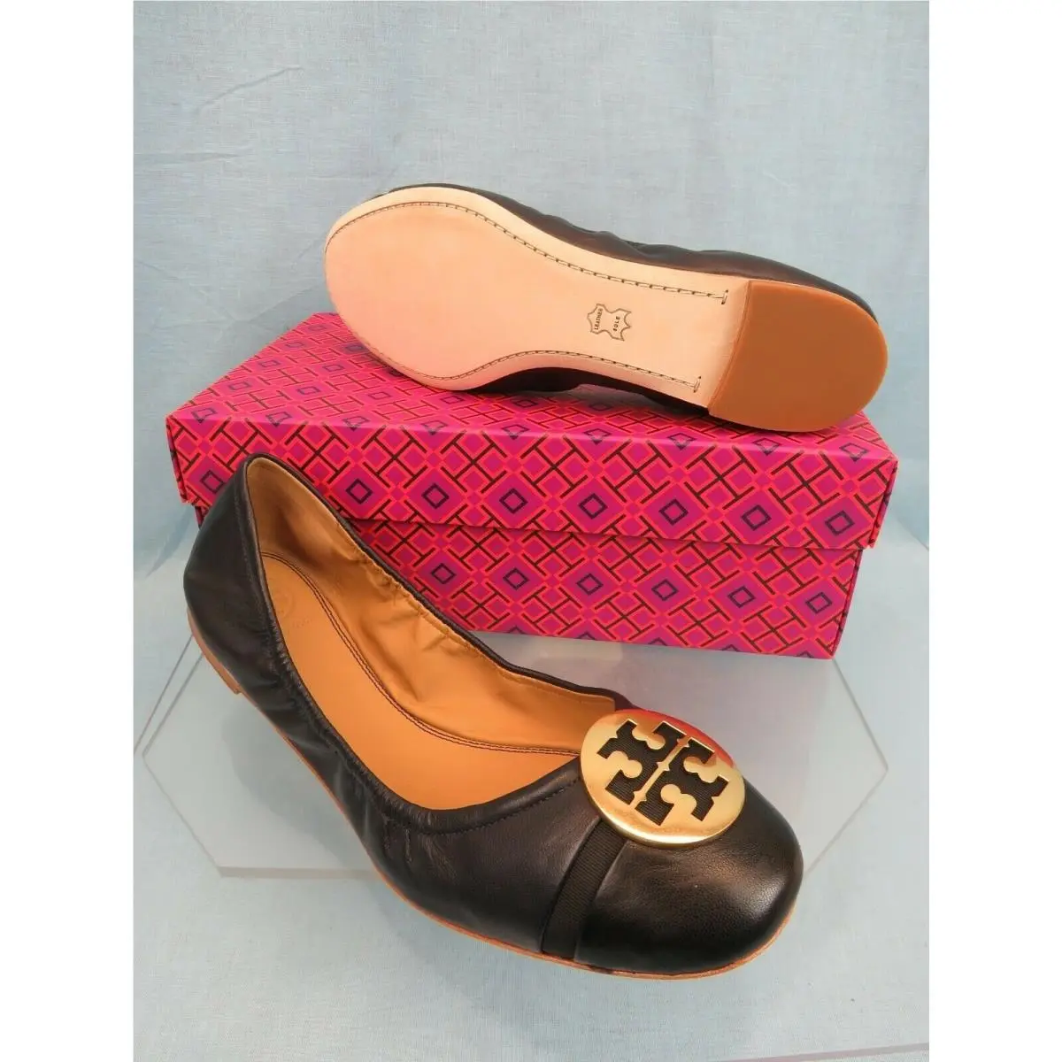 Tory Burch shoes - Minnie Cap-toe - Minnie - Perfect Navy/Perfect Black (UPC: 192485361513) 8
