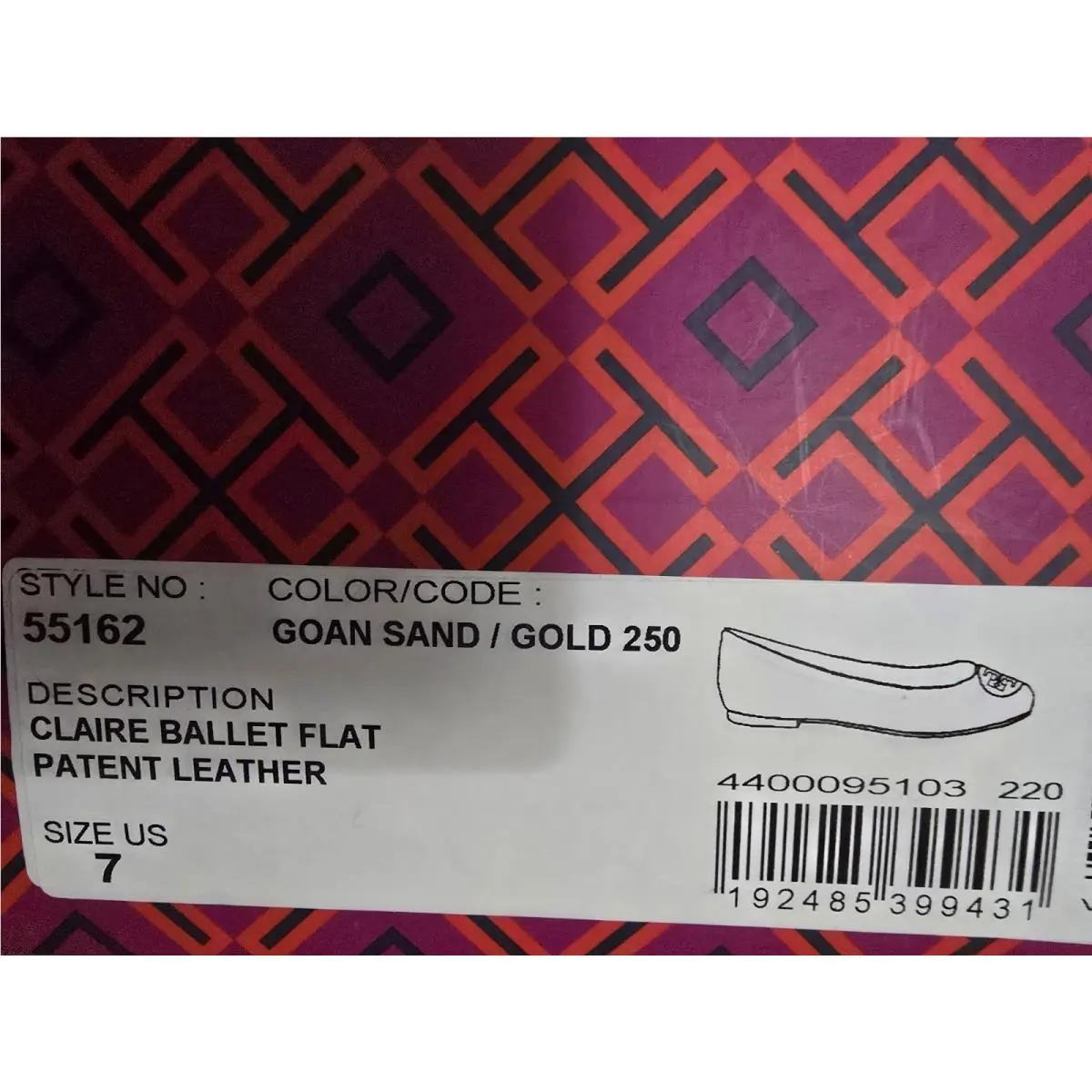 Tory Burch shoes - Tory Burch Claire Ballet Flat - Beige 2
