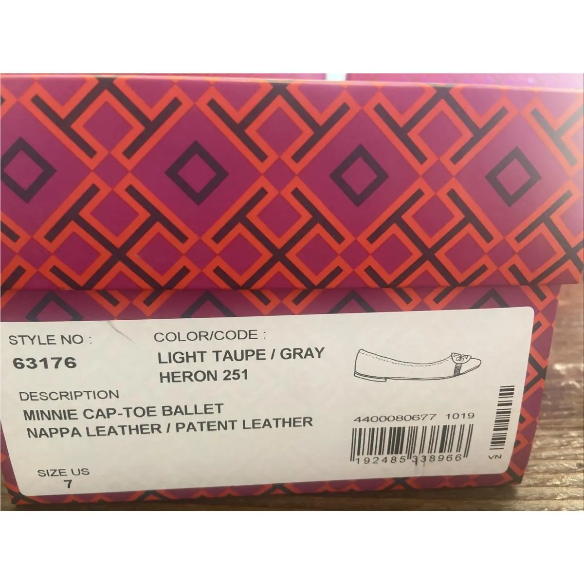 Tory Burch shoes - Mini Cap-Toe Ballet - Mini Ballet - Light Taupe / Gray, Manufacturer: Light Taupe/Heron Gray (UPC: 192485338966) 8