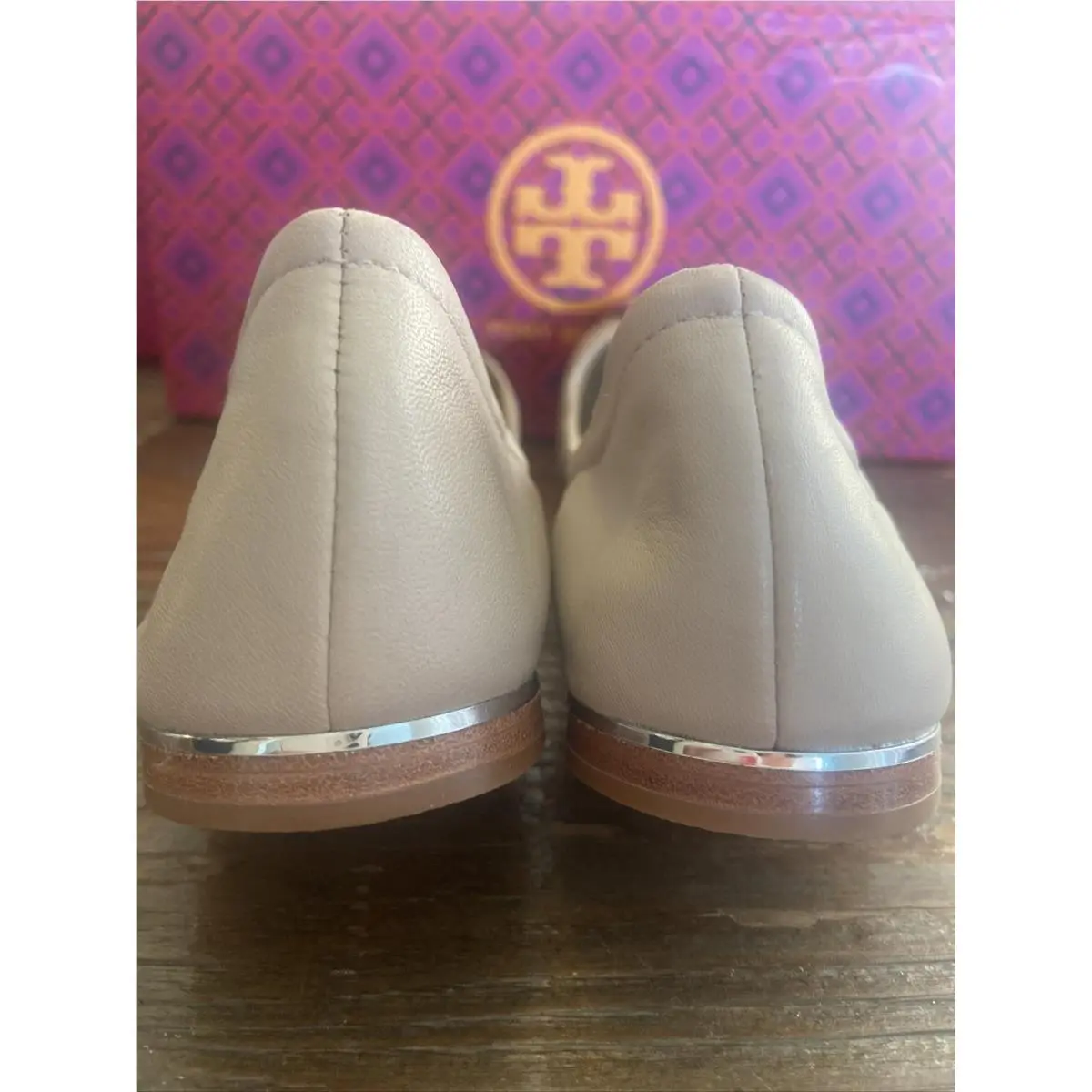 Tory Burch shoes - Mini Cap-Toe Ballet - Mini Ballet - Light Taupe / Gray, Manufacturer: Light Taupe/Heron Gray (UPC: 192485338966) 3