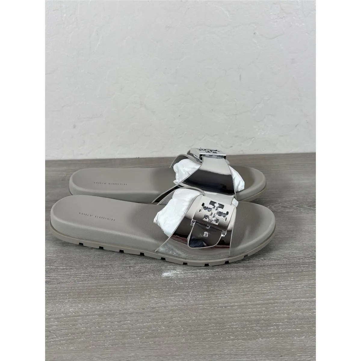 Tory Burch shoes - Eleanor Slide - Eleanor Slide - Silver 3