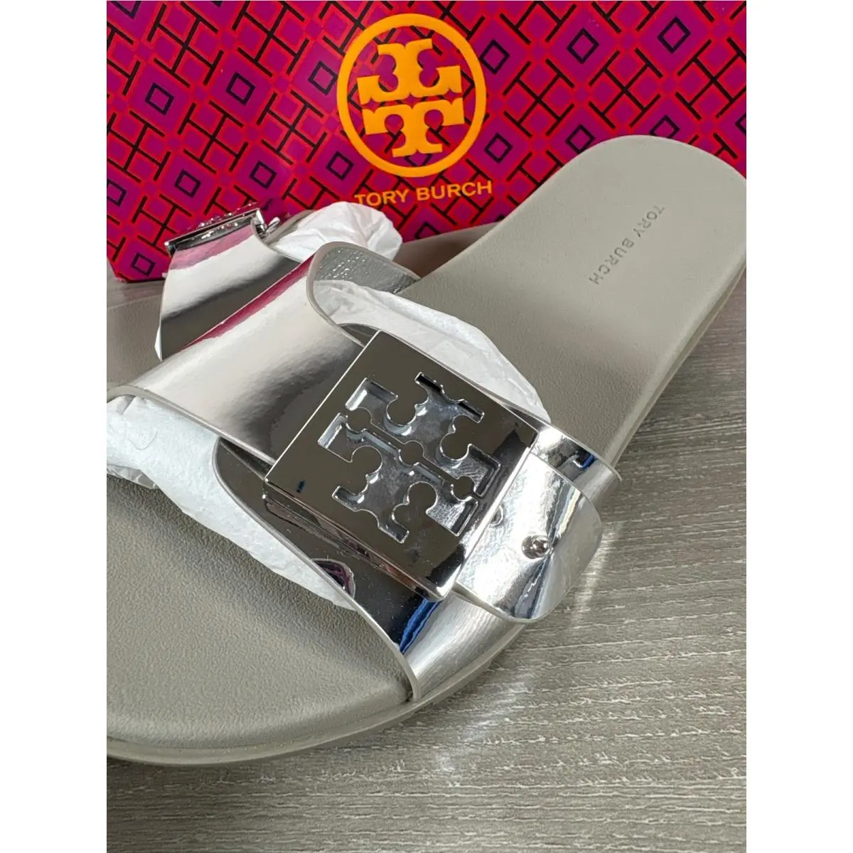 Tory Burch shoes - Eleanor Slide - Eleanor Slide - Silver 0