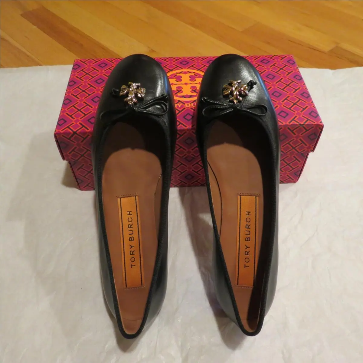 Tory Burch shoes - Tory Charm Ballet Flat - Tory Charm Ballet Flat - Black (UPC: 192485433944) 0