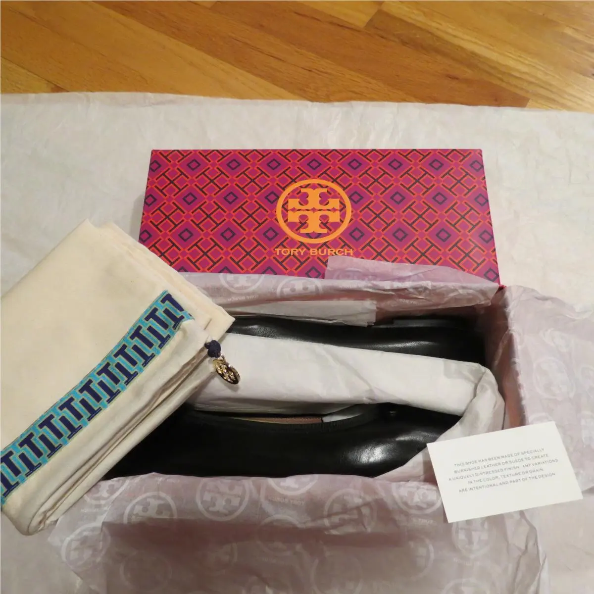 Tory Burch shoes - Tory Charm Ballet Flat - Tory Charm Ballet Flat - Black (UPC: 192485433944) 5
