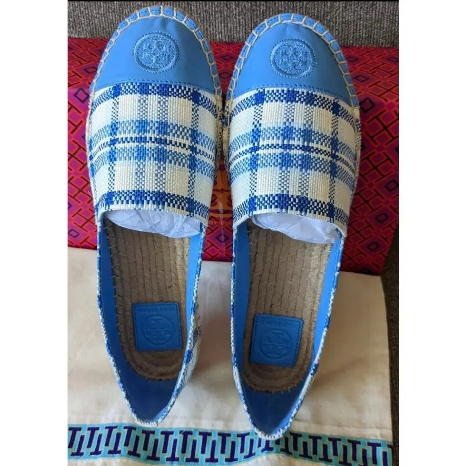Tory Burch shoes - Tory Burch Color-Block - blue check in plaid 0