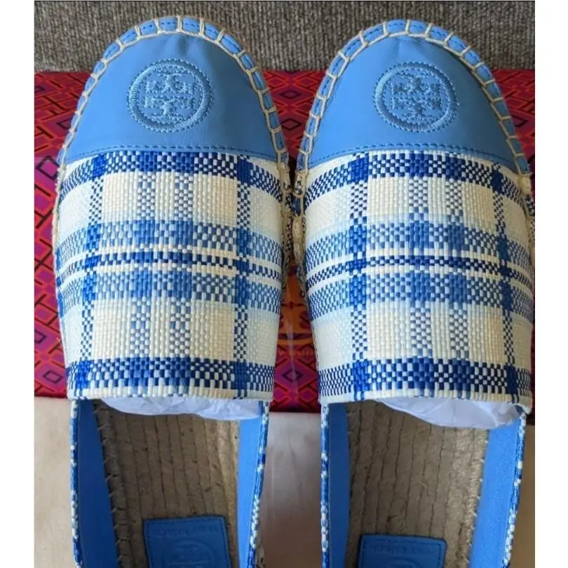 Tory Burch shoes - Tory Burch Color-Block - blue check in plaid 1