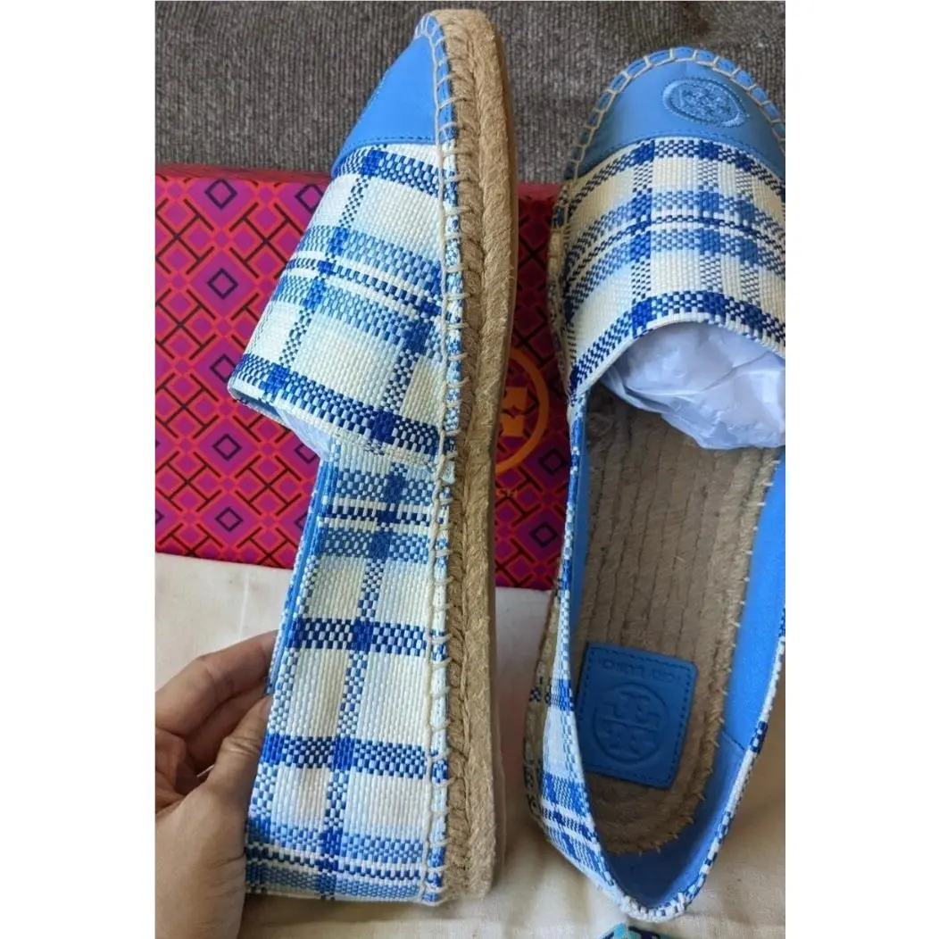 Tory Burch shoes - Tory Burch Color-Block - blue check in plaid 2