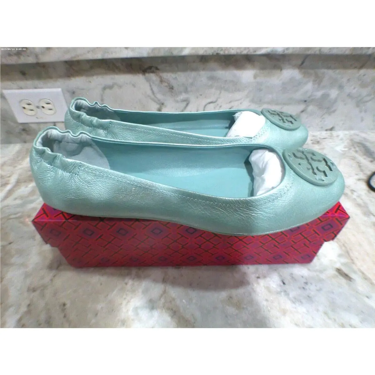 Tory Burch shoes - Tory Burch Minnie - Minnie - AUDREY BLUE (UPC: 196133959824) 2