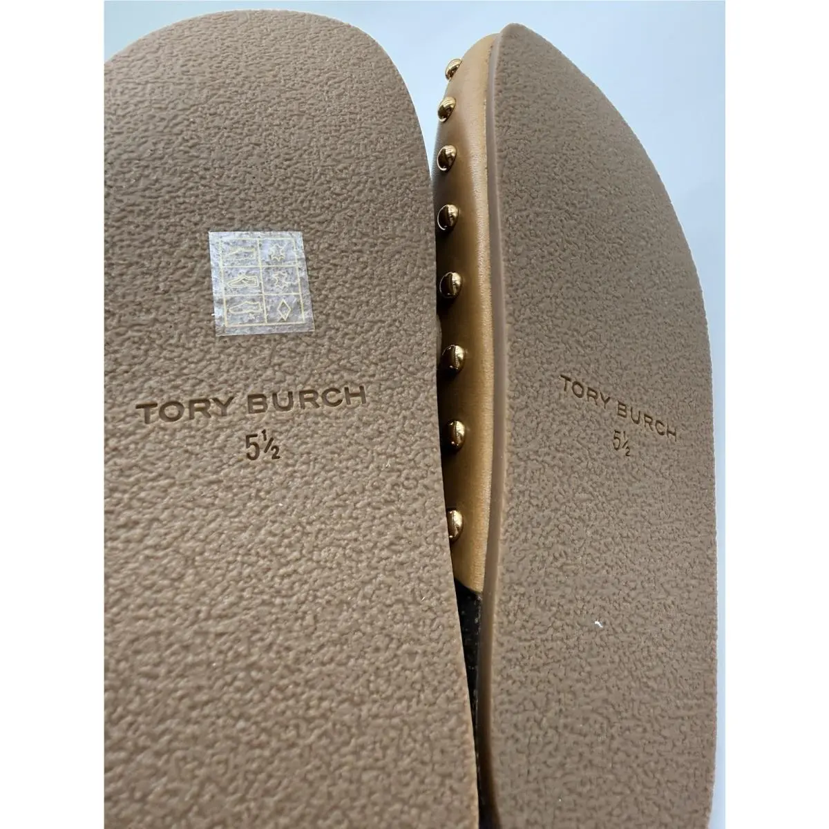 Tory Burch shoes - Tory Burch Mellow Stud Mule - Carmamel corn/ gold 3