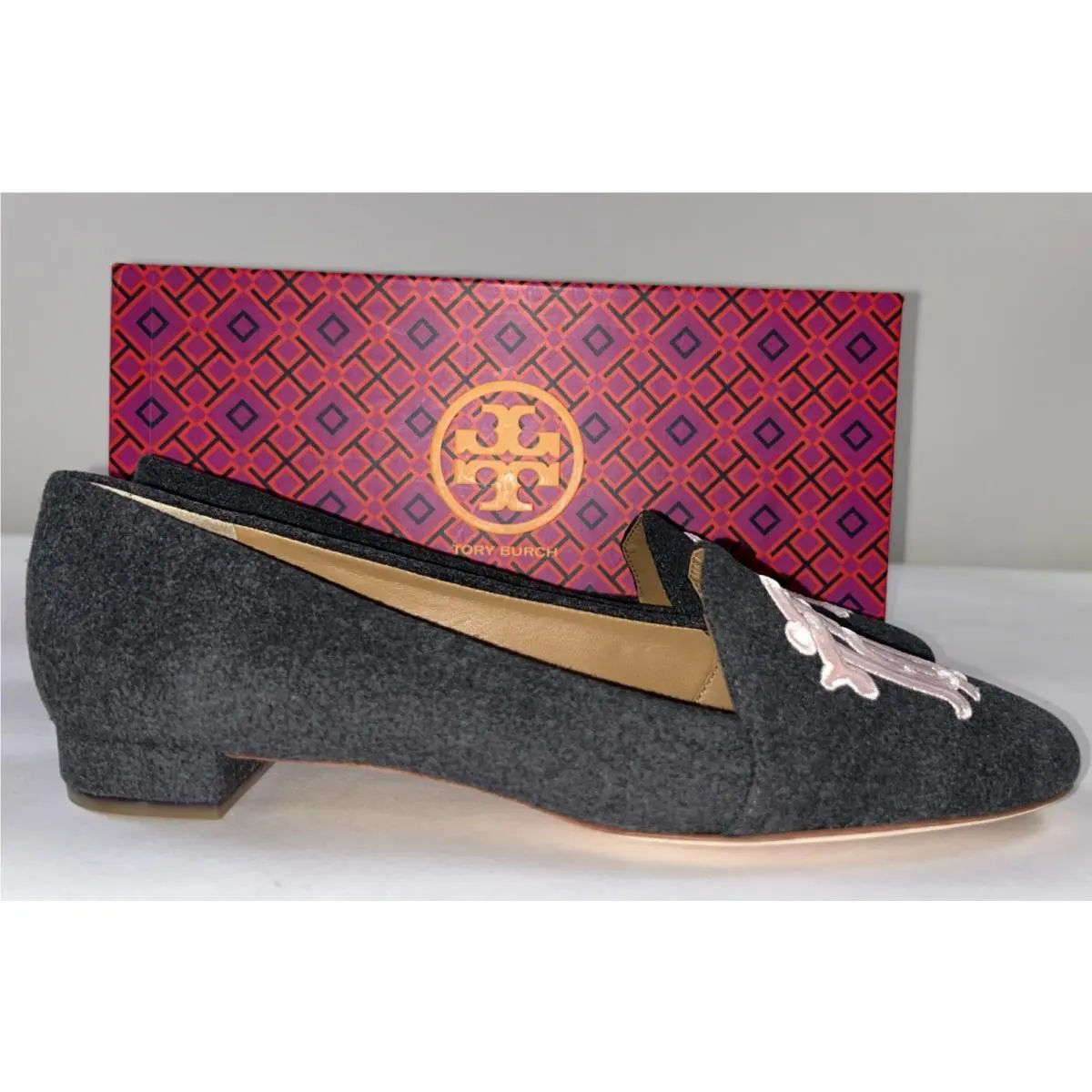 Tory Burch shoes - Tory Burch Antonia Loafer - Antonia Loafer - Gray (UPC: 190041980147) 1