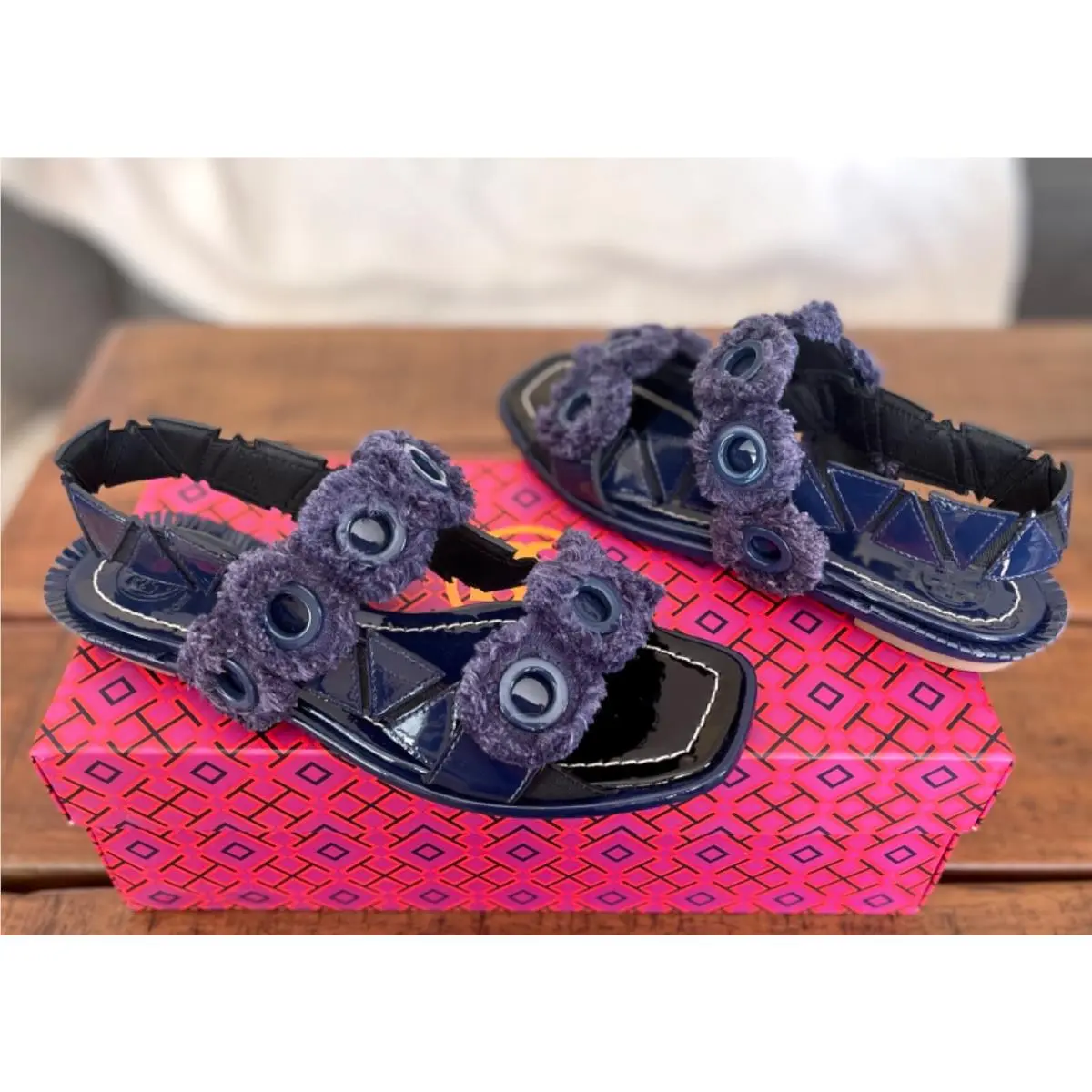 Tory Burch shoes - Tory Burch Freya - Freya - Blue (UPC: 190041372317) 0