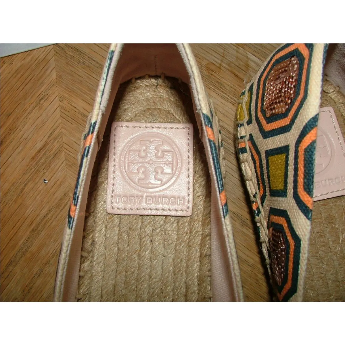 Tory Burch shoes - Ivory ORANGE BLUE 2