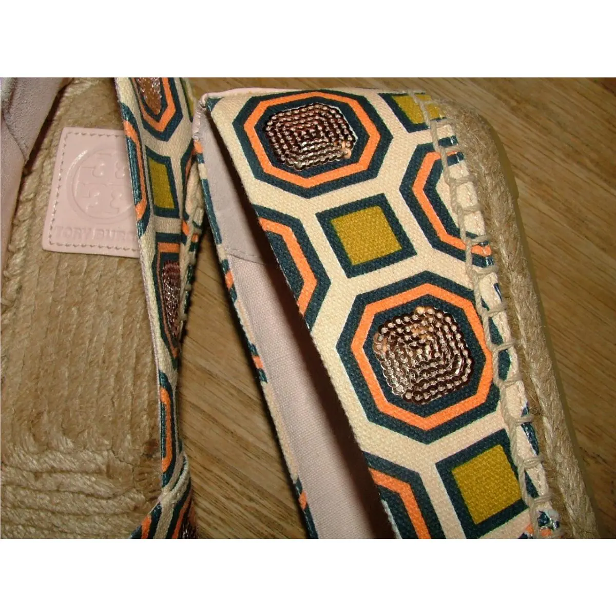 Tory Burch shoes - Ivory ORANGE BLUE 3