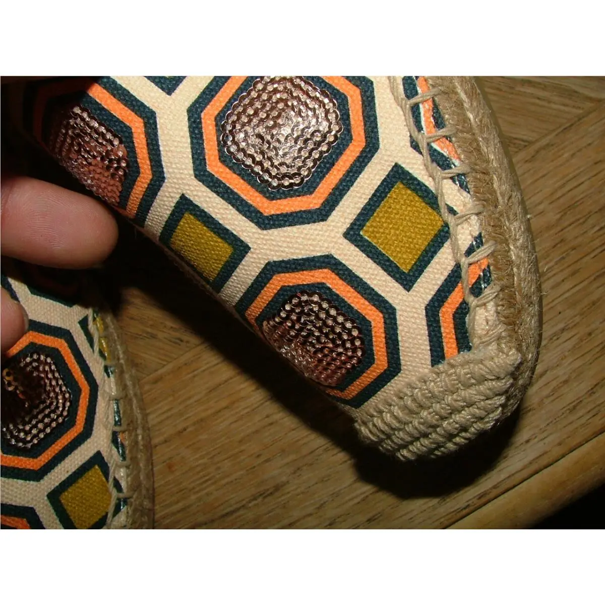 Tory Burch shoes - Ivory ORANGE BLUE 4