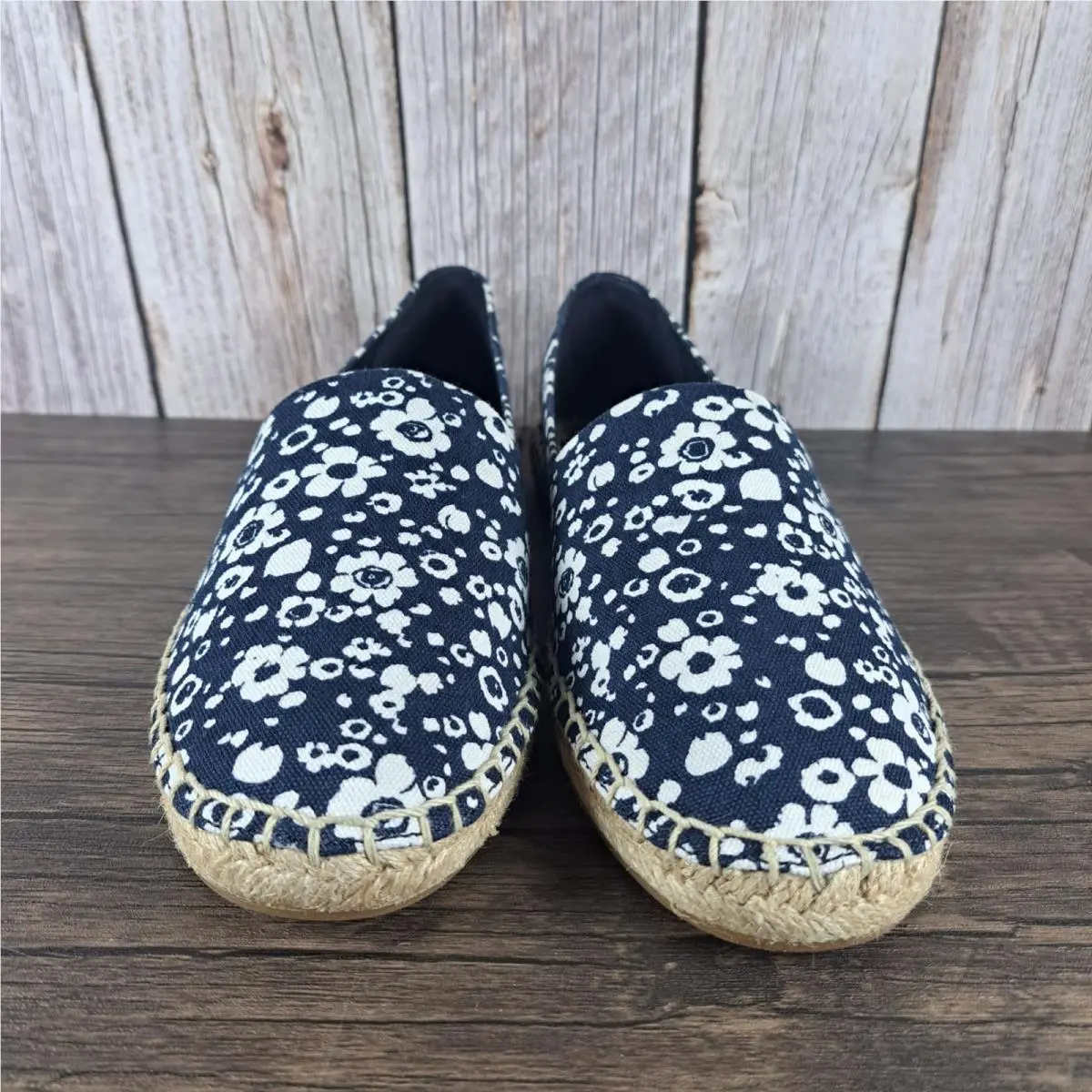 Tory Burch shoes - Tory Burch Risa Espadrille - Risa Espadrille - 41324 - Navy New Ivory Lovers Floral 0
