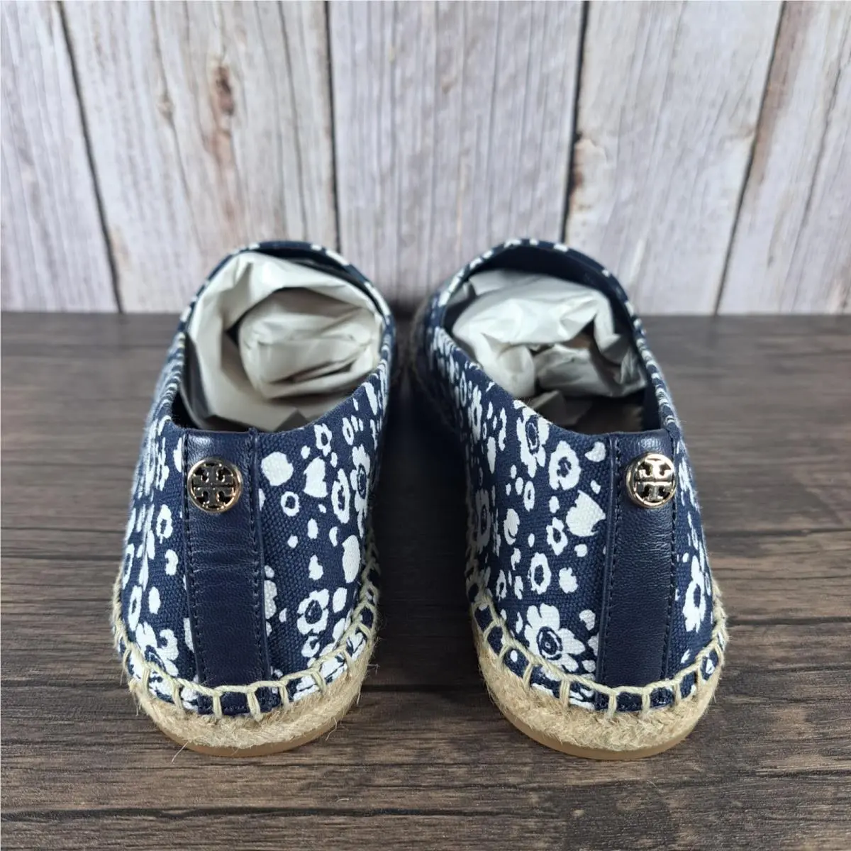 Tory Burch shoes - Tory Burch Risa Espadrille - Risa Espadrille - 41324 - Navy New Ivory Lovers Floral 2