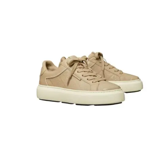 Sz 7.5 Men`s -tory Burch T Monogram Ladybug Sneaker Trainer In Clay Gray - Gray
