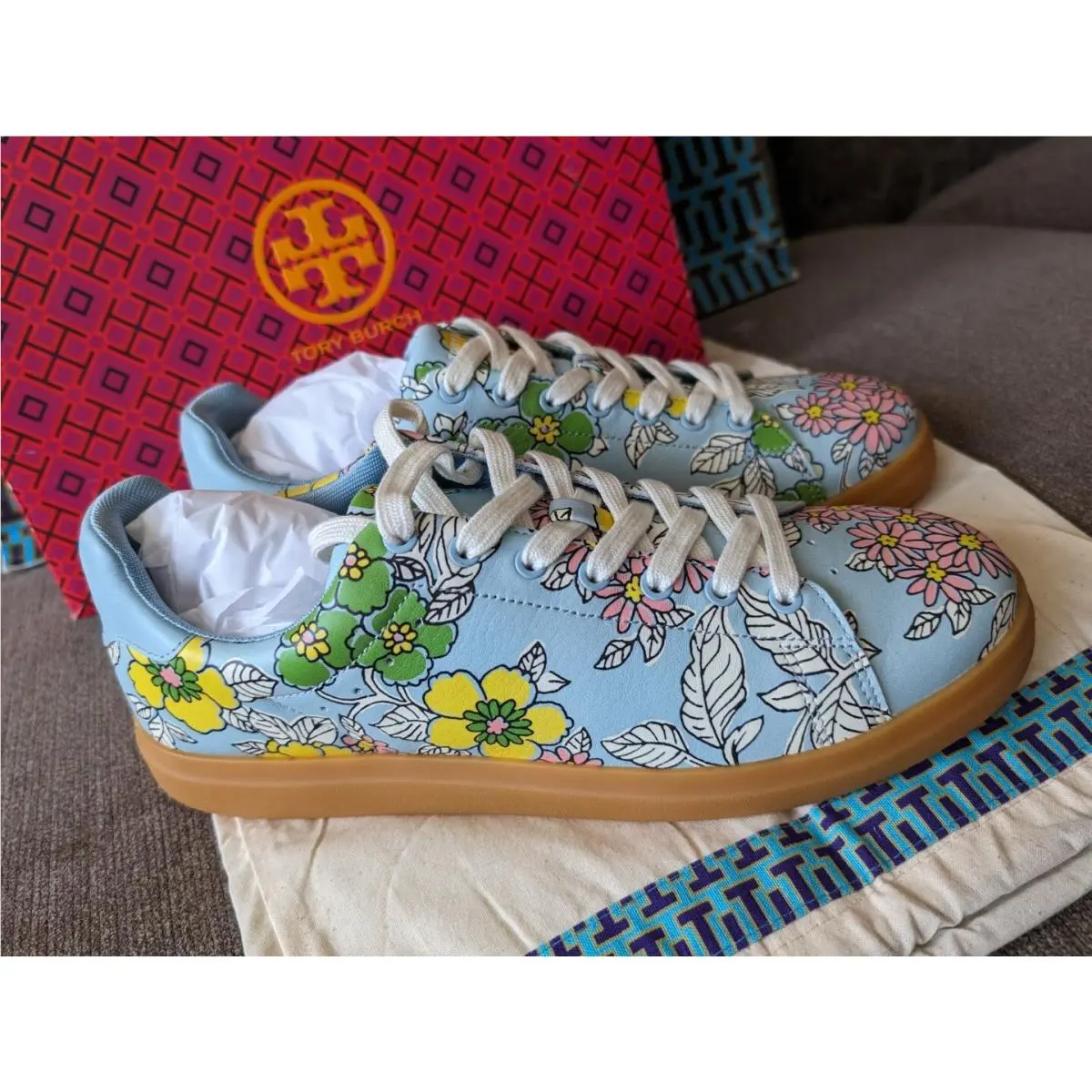 Tory Burch shoes - Tory Burch Howell Sneaker - Howell Sneaker - Style No 76677 - Blue Multi (UPC: 192485695793) 9
