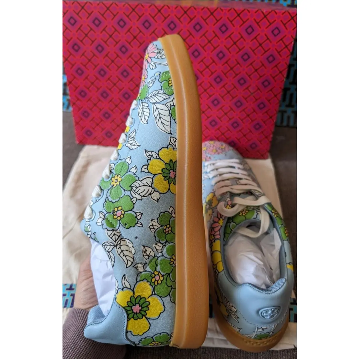 Tory Burch shoes - Tory Burch Howell Sneaker - Howell Sneaker - Style No 76677 - Blue Multi (UPC: 192485695793) 5