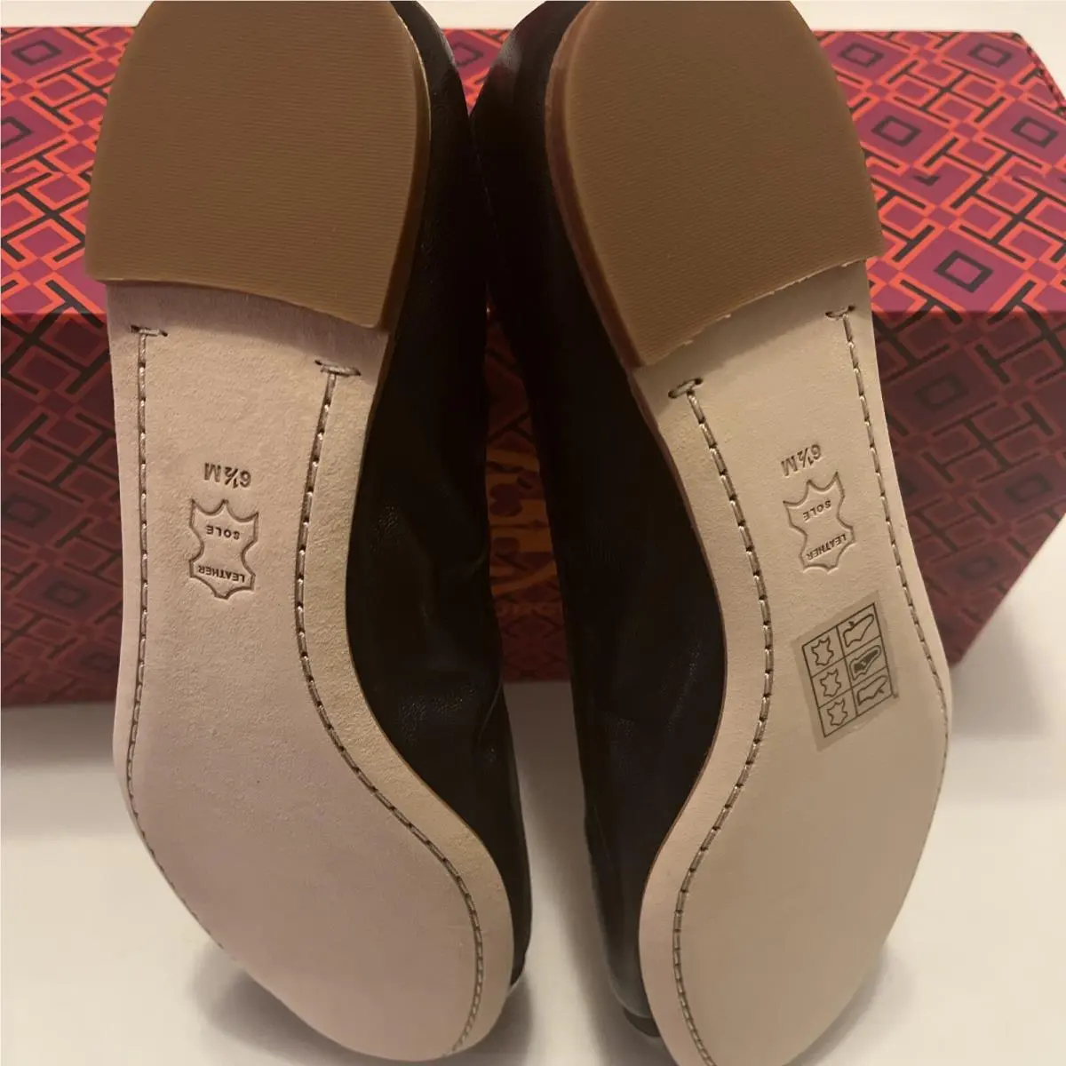 Tory Burch shoes - Mini Cap-Toe Ballet - Mini Ballet - Black, Manufacturer: Light Taupe/Heron Gray (UPC: 0192485338812) 9