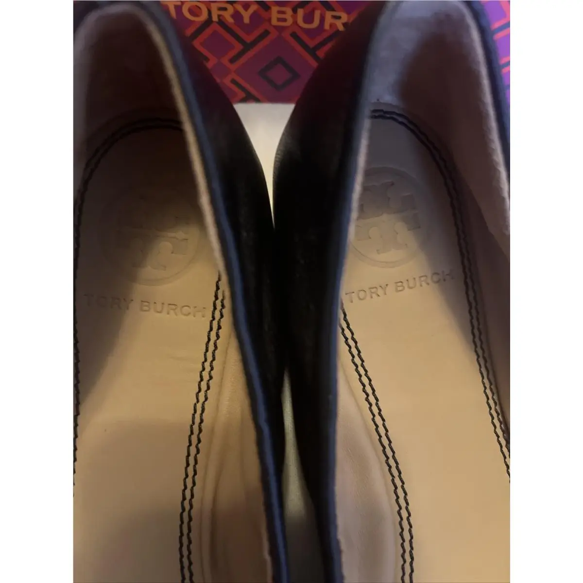 Tory Burch shoes - Mini Cap-Toe Ballet - Mini Ballet - Black, Manufacturer: Light Taupe/Heron Gray (UPC: 0192485338812) 3