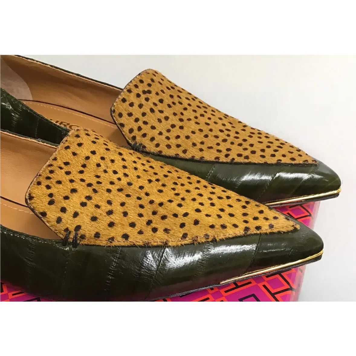 Tory Burch shoes - Tory Burch Lila 20mm Loafer - Equestrian Brown / Olive / Perfect Black (UPC: 0192485611205) 0
