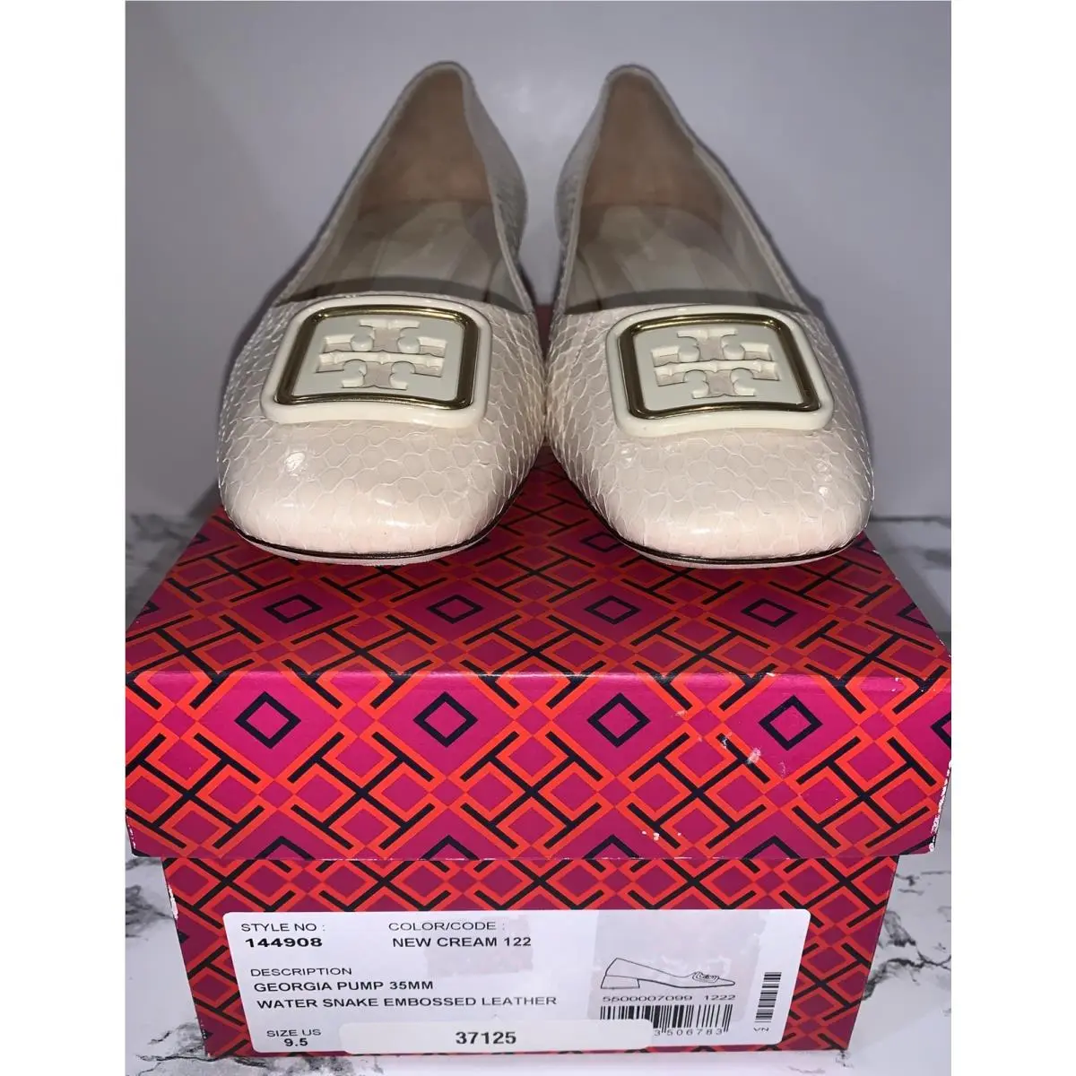 Tory Burch shoes - Tory Burch Georgia Pump - Georgia Pump - Cream (UPC: 0196133506783) 1