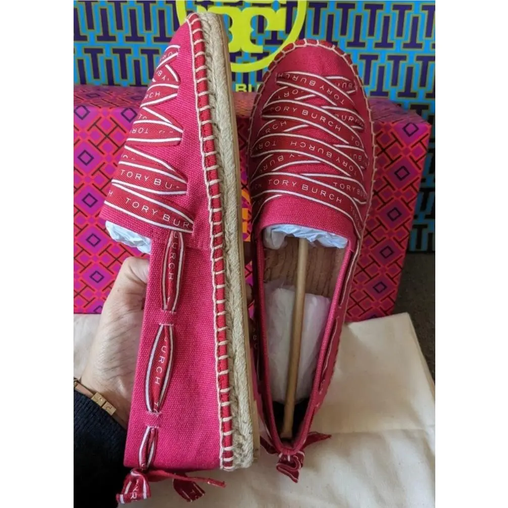 Tory Burch shoes - Tory Burch Logo - Logo - brilliant red/ pink azalea 3