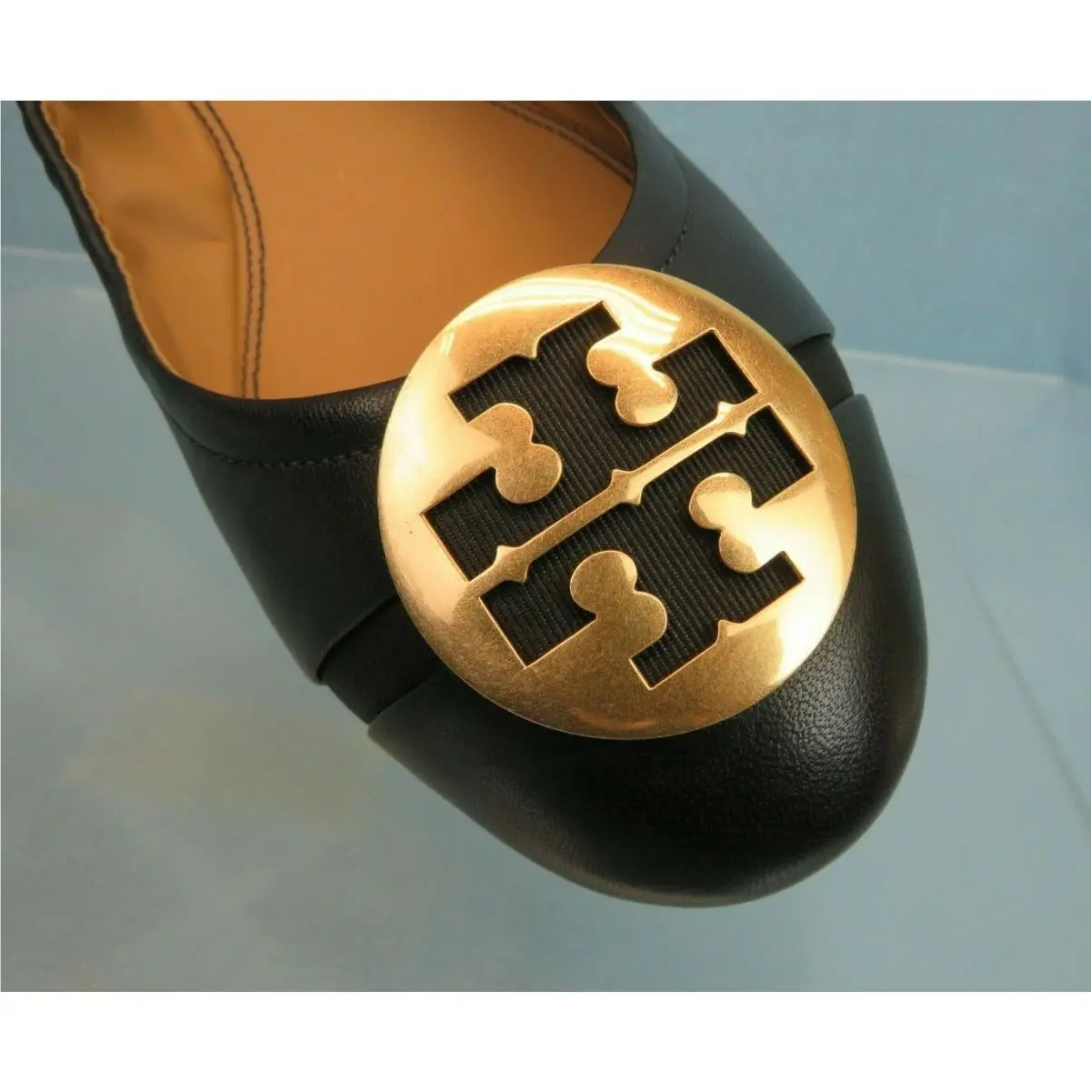 Tory Burch shoes - Minnie Cap-toe - Minnie - Perfect Navy/Perfect Black (UPC: 192485361513) 7