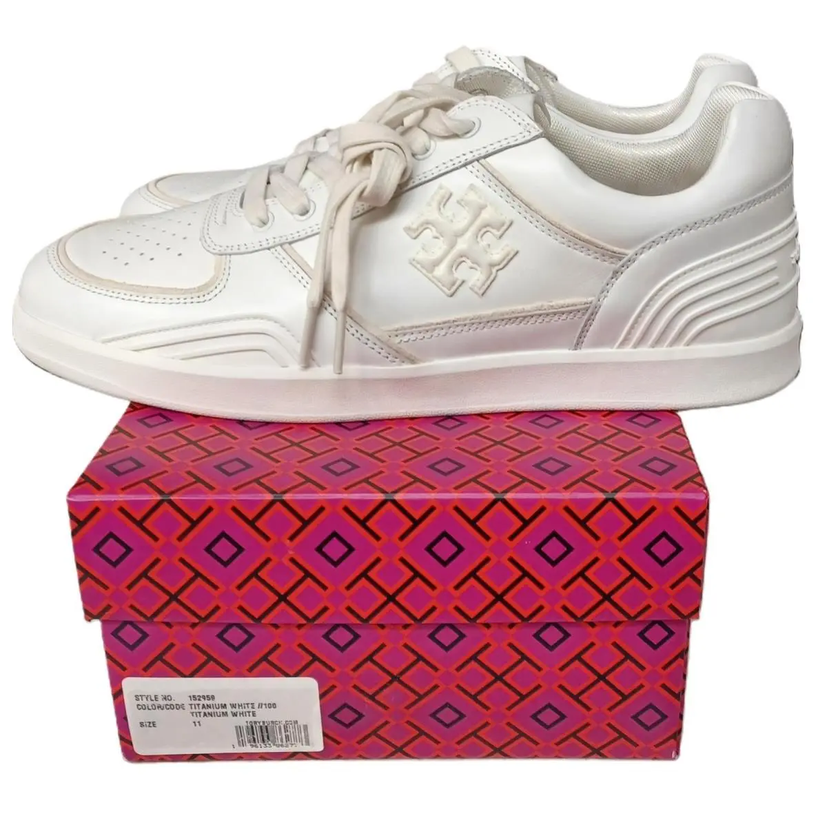 Tory Burch shoes - Tory Burch Clover Court - Clover Court - White (UPC: 196133862773) 2