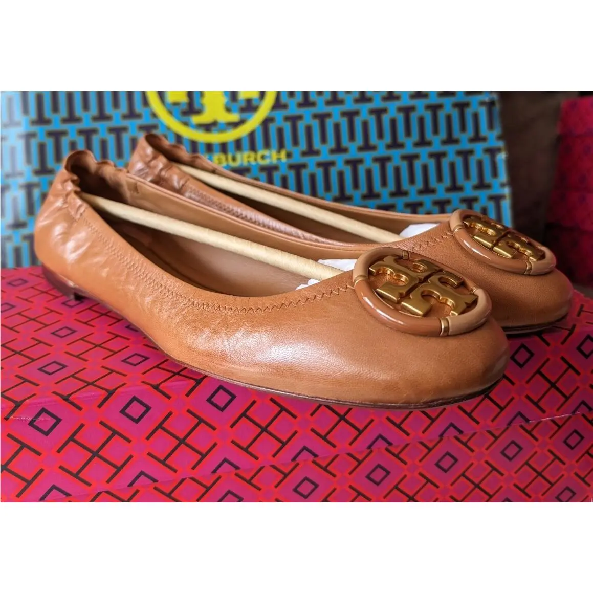 Tory Burch shoes - Tory Burch Logo - Logo - tan 7
