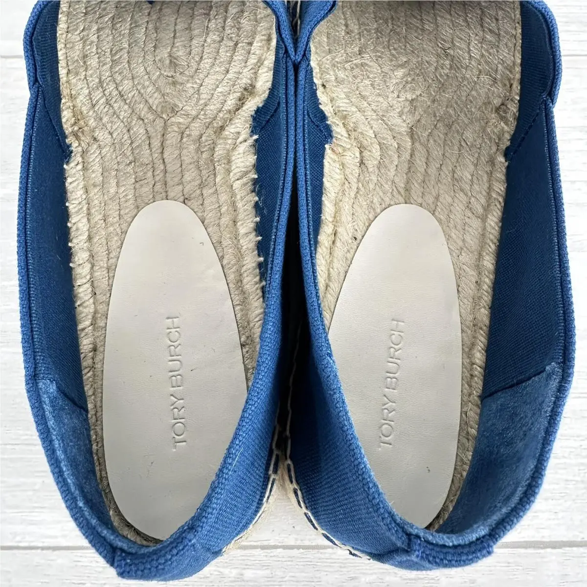 Tory Burch shoes - Raffia Embroidery espadrille - Raffia Embroidery espadrille - Blue (UPC: 196133257319) 6