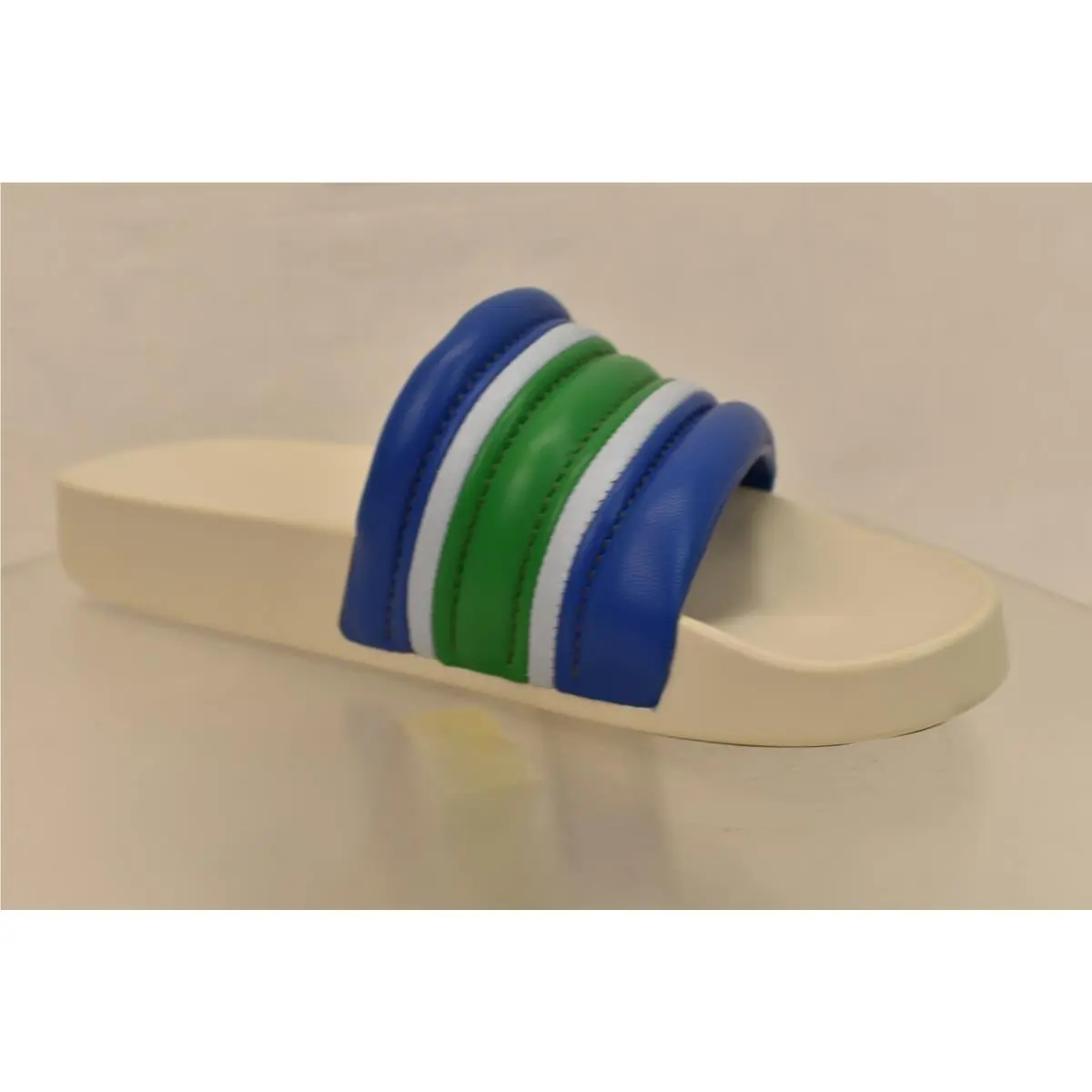 Tory Burch shoes - STRIPE SLIDES - STRIPE SLIDES - Light Blue/Green/Bondi Blue, Manufacturer: MULTICOLOR (UPC: 192485112740) 3