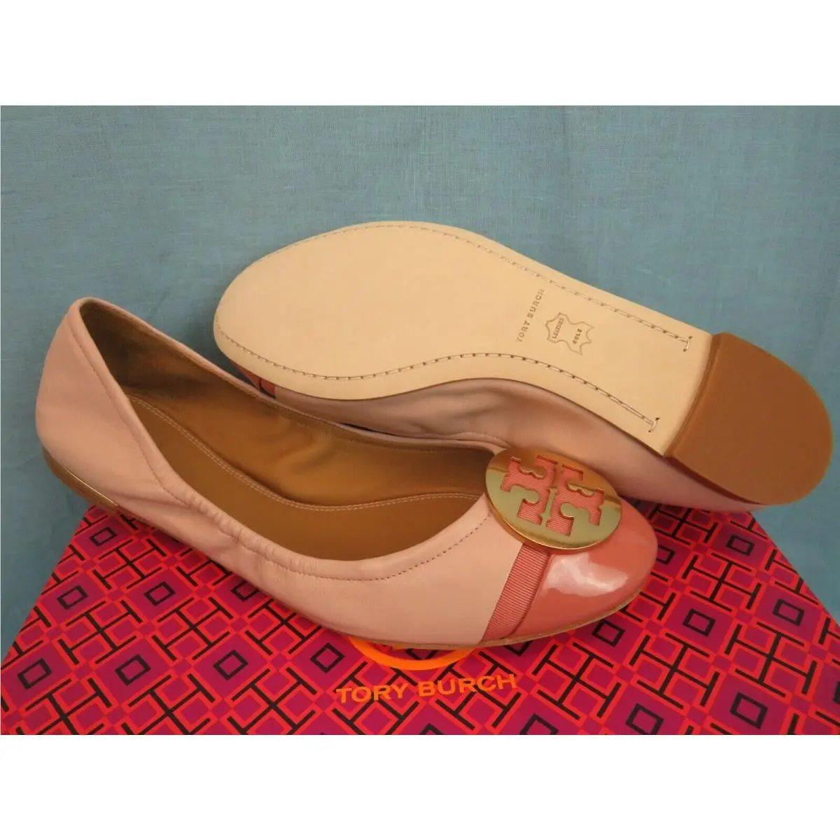 Tory Burch shoes - Minnie Cap-toe - Minnie - Sea Shell Pink / Tramonto (UPC: 192485443400) 9
