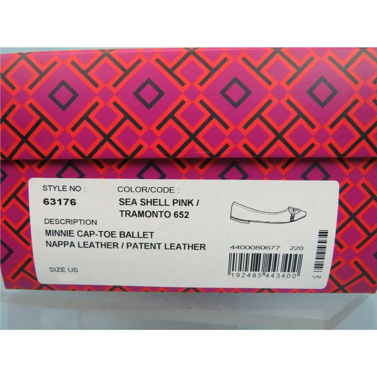 Tory Burch shoes - Minnie Cap-toe - Minnie - Sea Shell Pink / Tramonto (UPC: 192485443400) 10