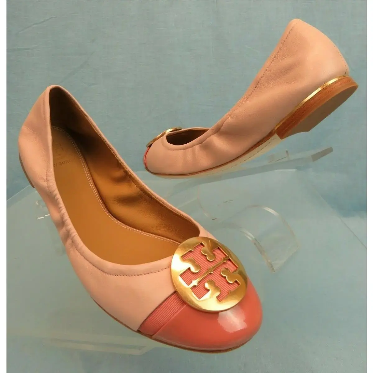 Tory Burch shoes - Minnie Cap-toe - Minnie - Sea Shell Pink / Tramonto (UPC: 192485443400) 4