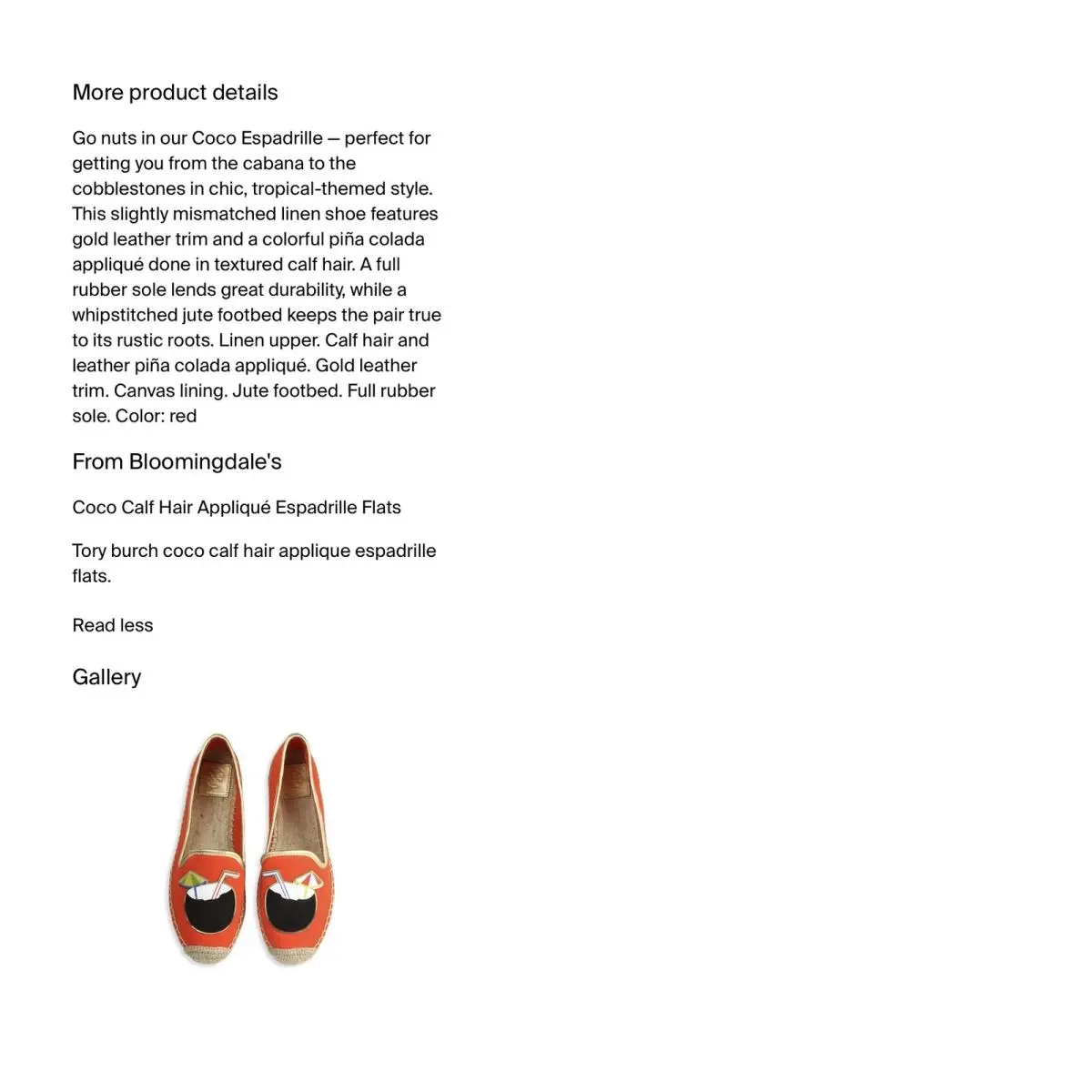 Tory Burch shoes - Red (UPC: 190041627134) 8
