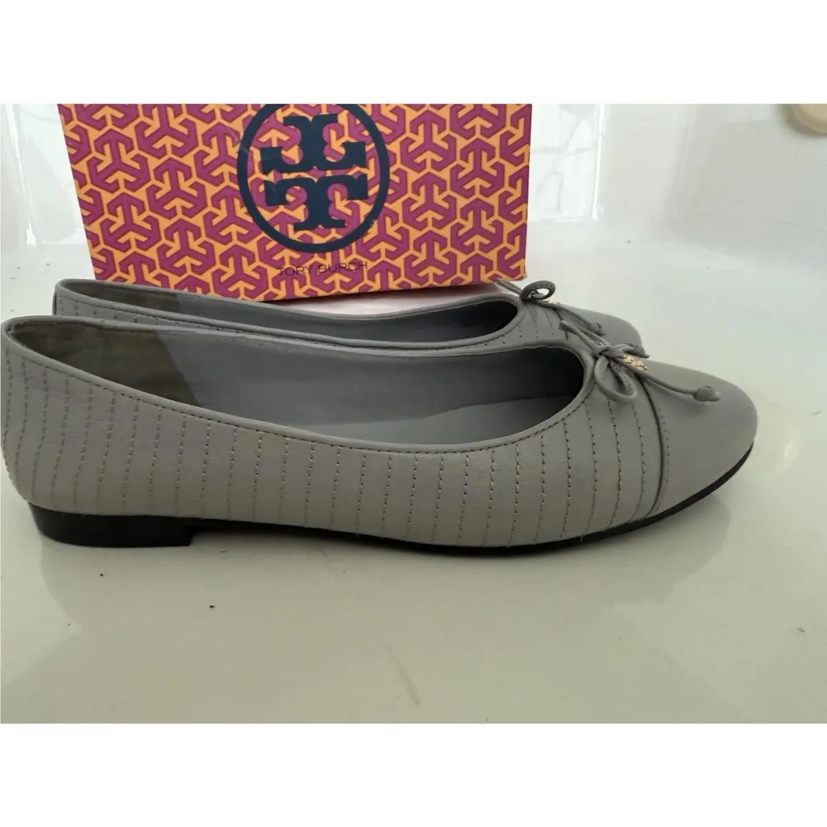 Tory Burch shoes - Tory Burch Logo - Logo - Gray 4