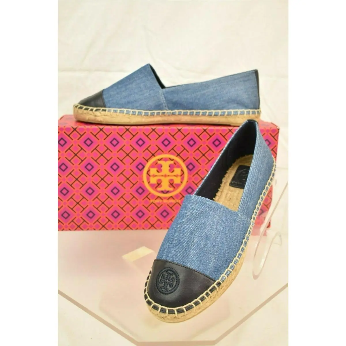 Tory Burch shoes - COLOR BLOCK FLAT - COLOR BLOCK FLAT - Denim chambray/perfect navy 0