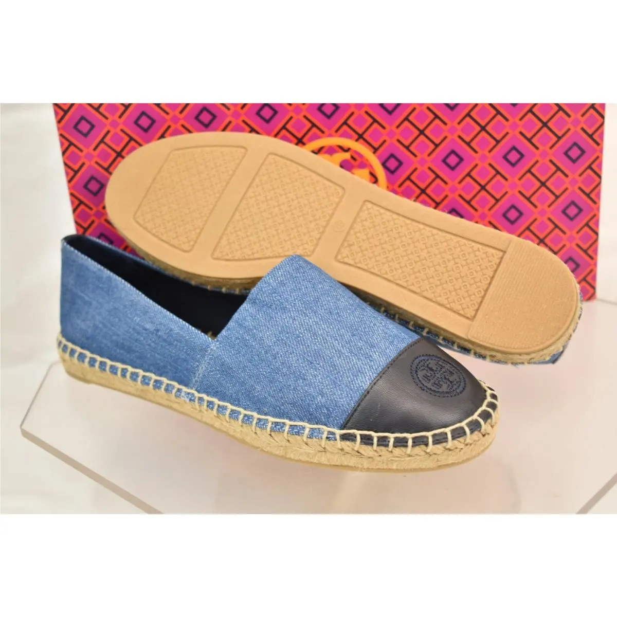 Tory Burch shoes - COLOR BLOCK FLAT - COLOR BLOCK FLAT - Denim chambray/perfect navy 8