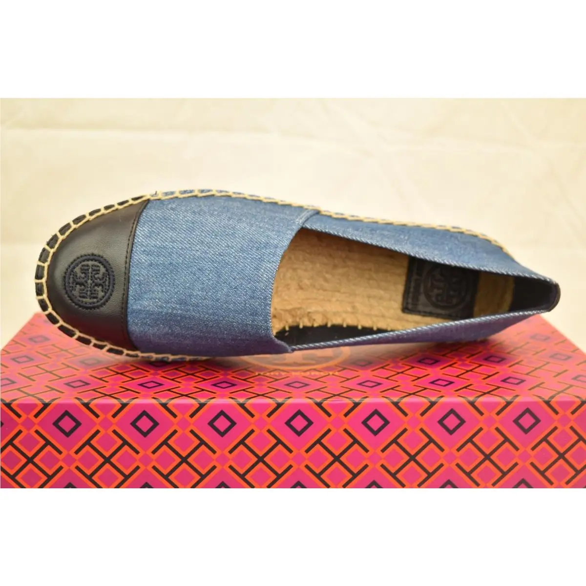 Tory Burch shoes - COLOR BLOCK FLAT - COLOR BLOCK FLAT - Denim chambray/perfect navy 9