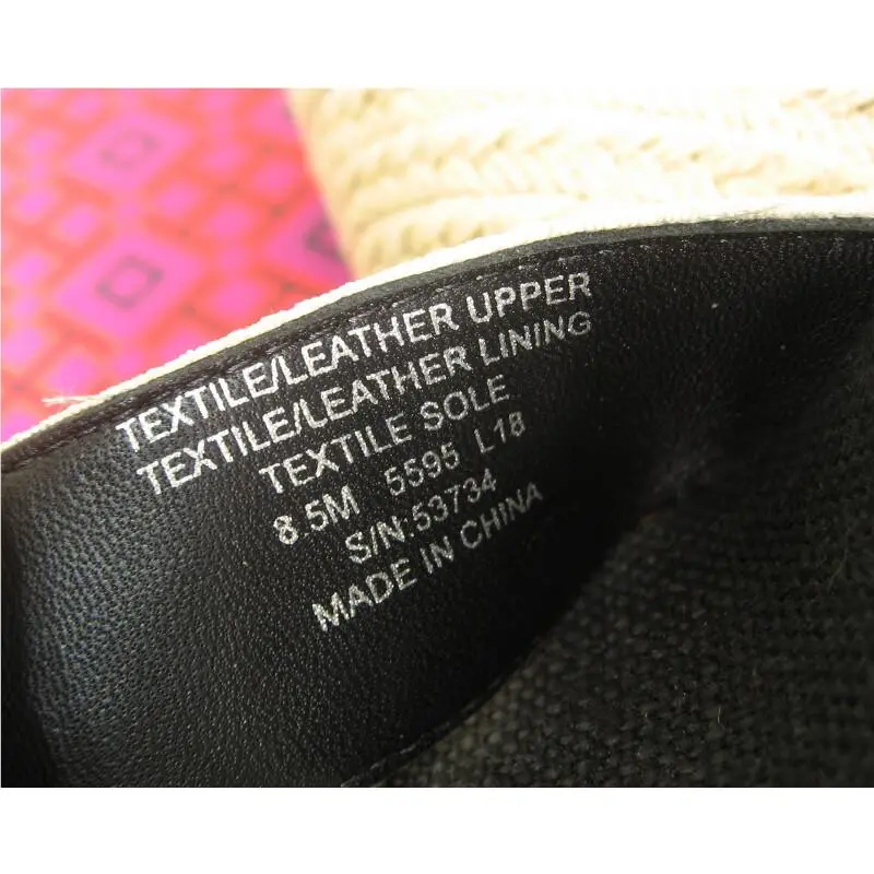 Tory Burch shoes - Frieda Elastic/Leather Espadrille Platform Wedge - 53734 - Black & White Stripe/Black, Manufacturer: Black & White Stripe/Black (UPC: 192485116700) 9